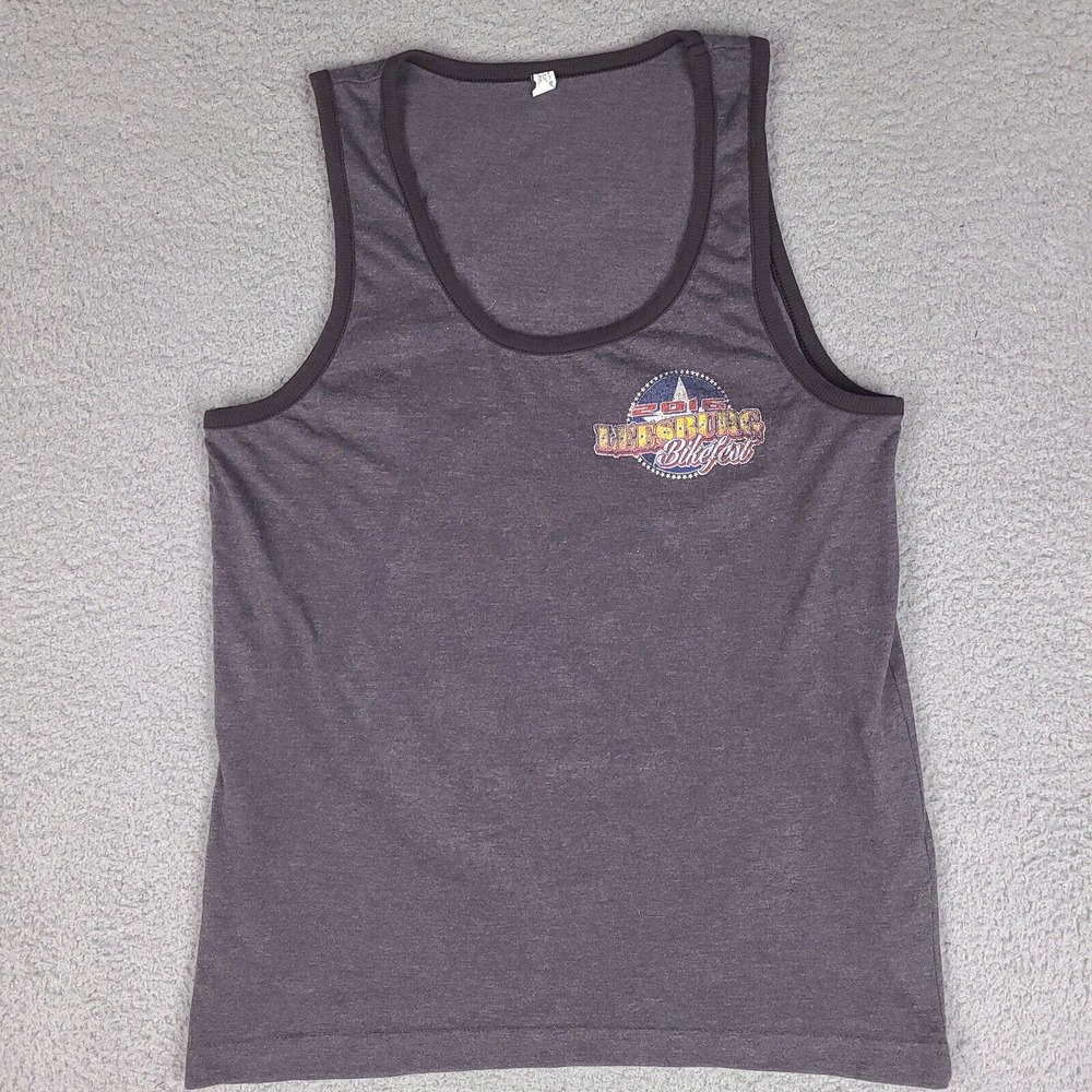 Bike Fest Leesburg Florida 2016 Tank Top Medium T Shirt Motorcycle Biker Eagle‎